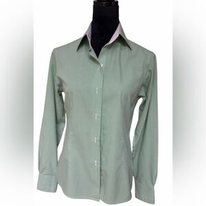 Brooks Brothers Green Women’s Checkered Button-Up Shirt Size 4​